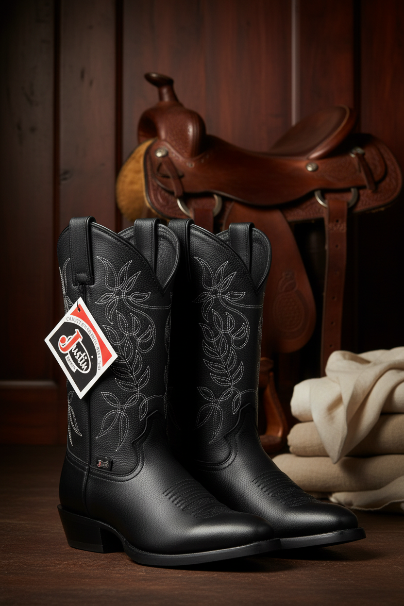 Bota Justin #5496 Surfer Black