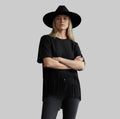 Blusa Cactus Brand flecos negra