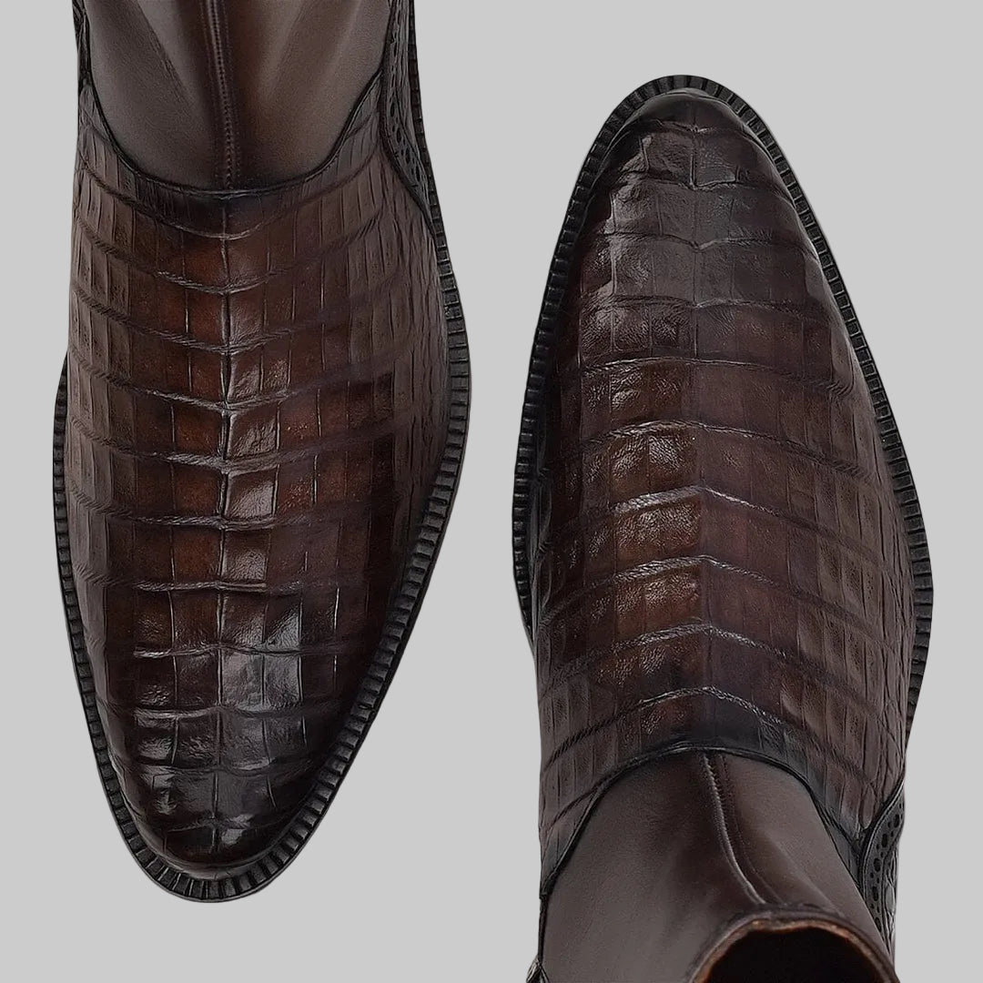 Bota Cuadra Caimán Ternera Inca Café 827FWTS
