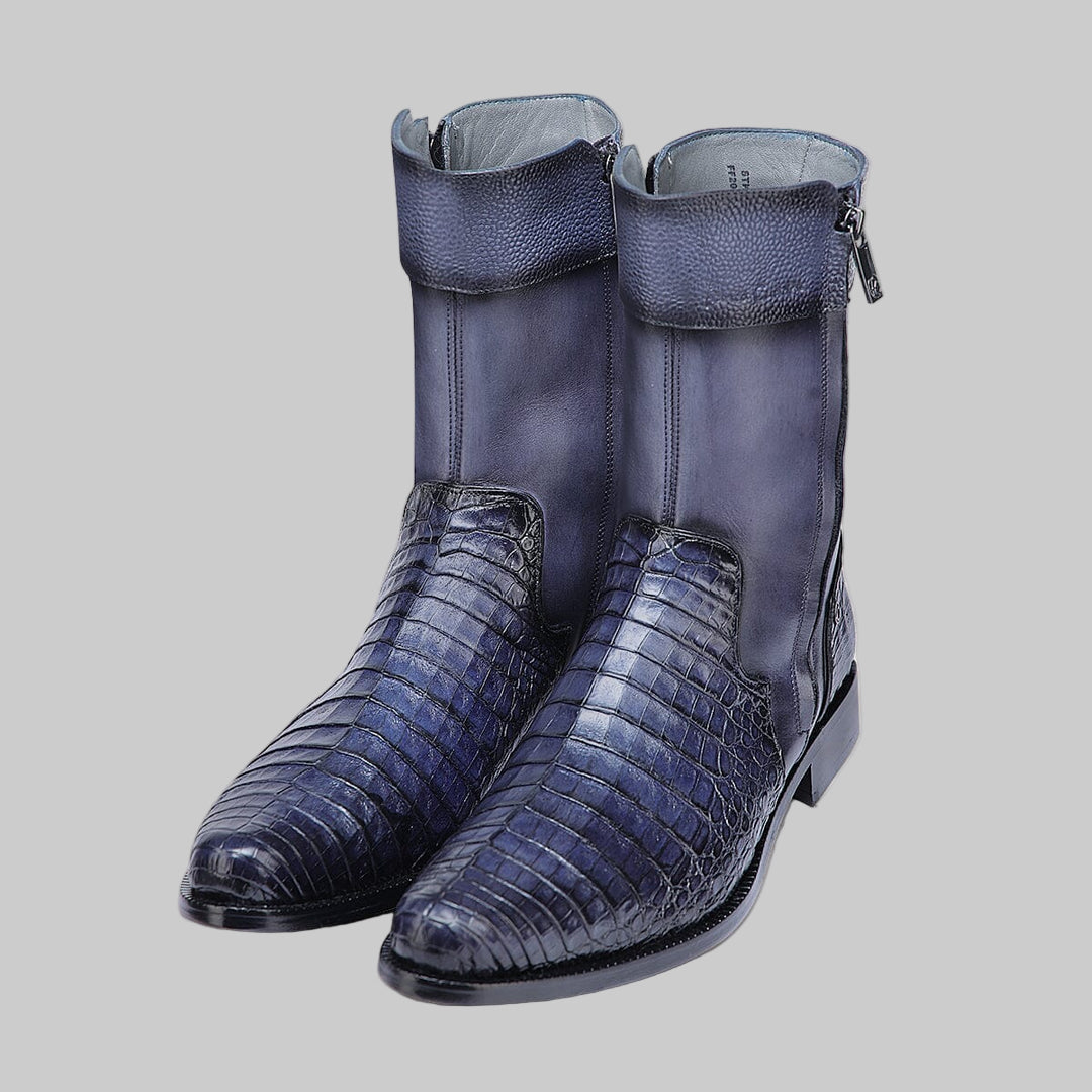 Bota Cuadra Caimán/Ternera Baby Gris