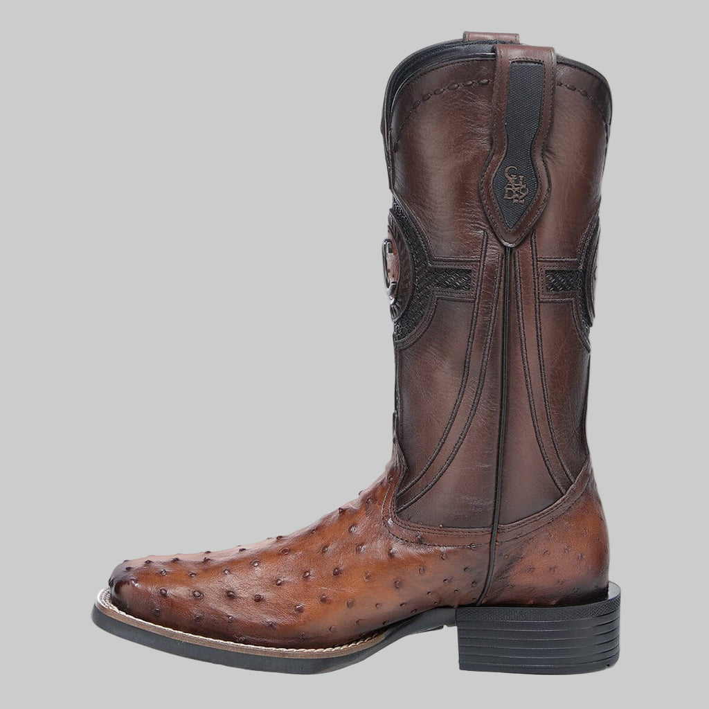 Bota de avestruz Brandy #3Z2SA1