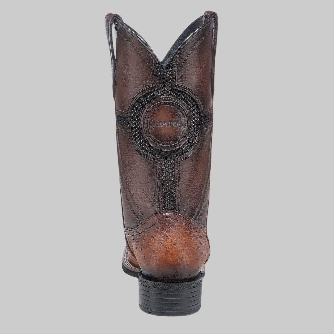 Bota de avestruz Brandy #3Z2SA1