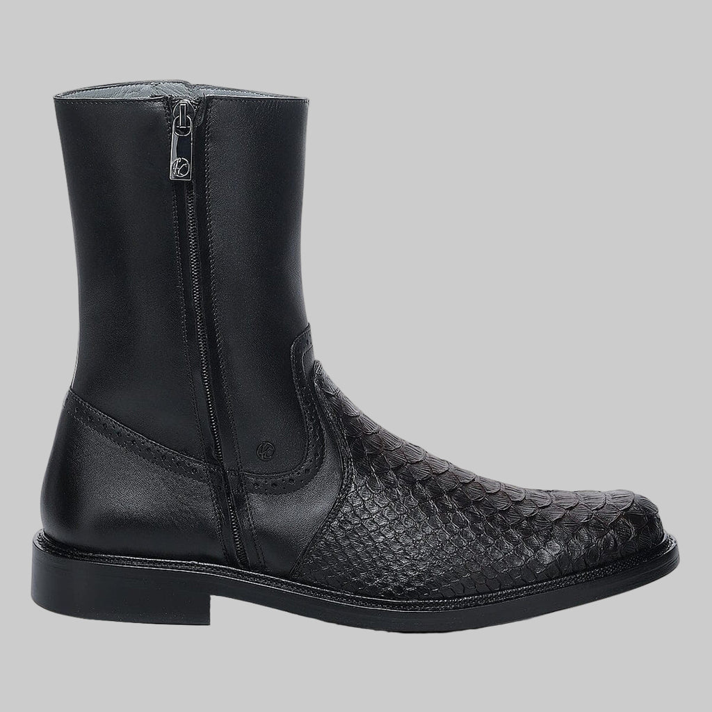 Bota caballero Piton ret/ternera inca negro #G54PBTS