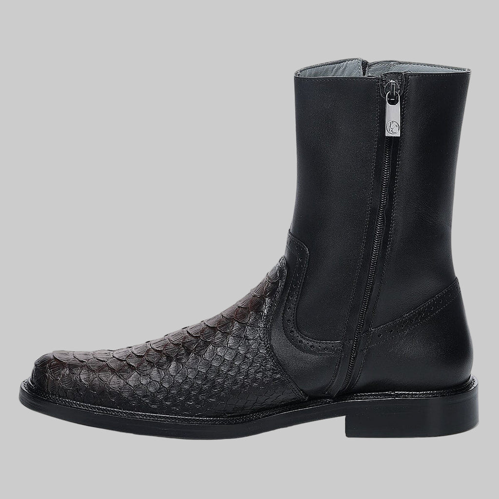 Bota caballero Piton ret/ternera inca negro #G54PBTS