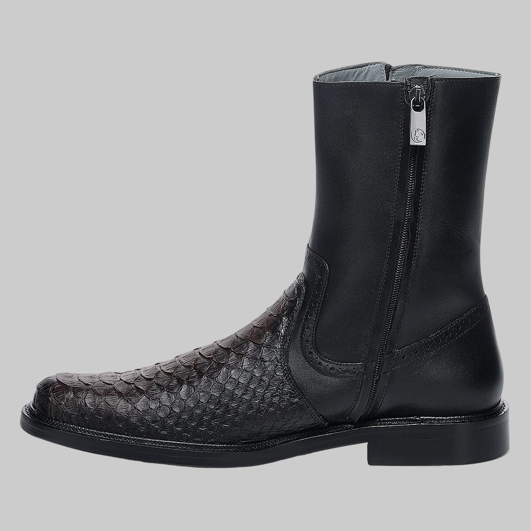 Bota caballero Piton ret/ternera inca negro #G54PBTS