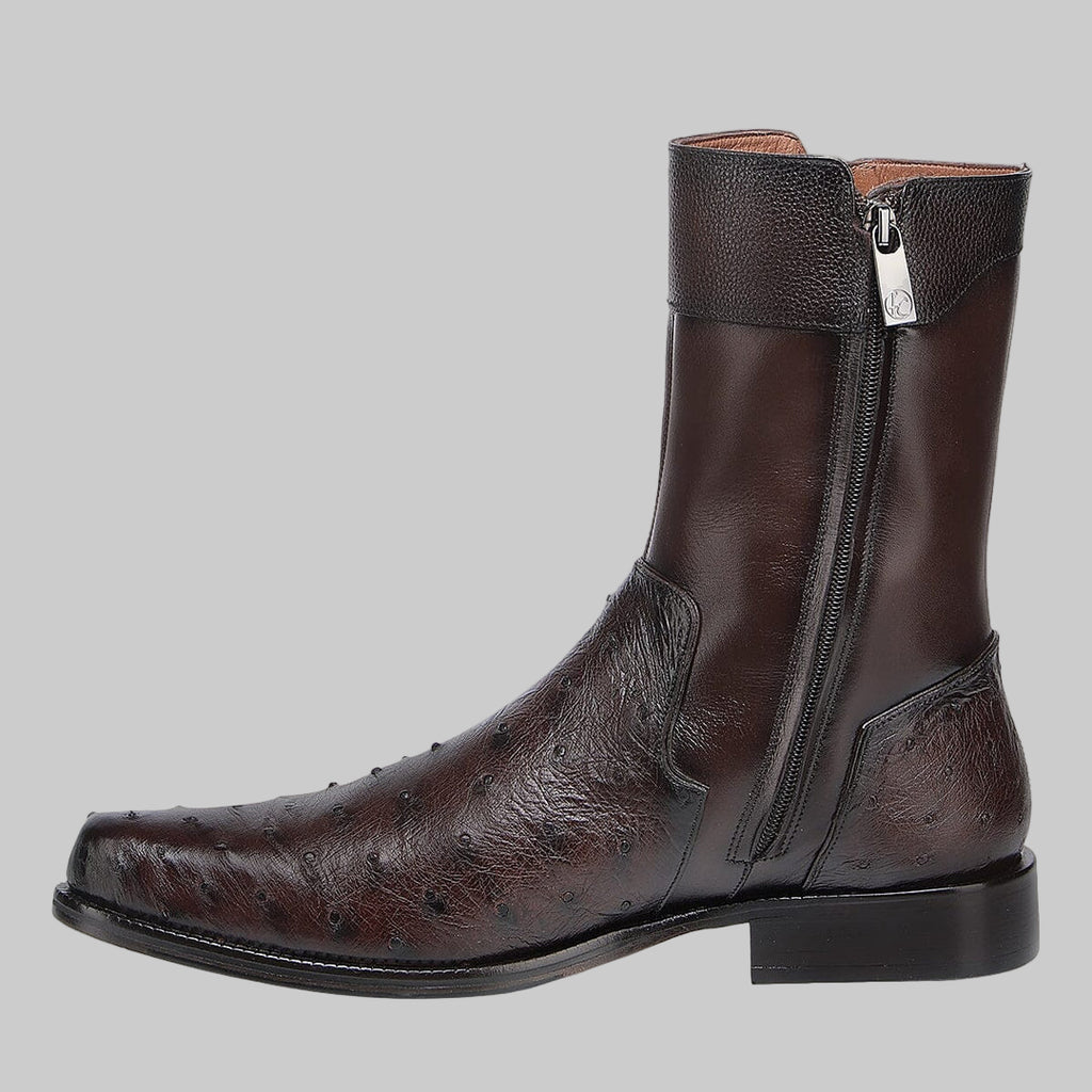 Bota Cuadra Avestruz/Ternera Café 834AVTS