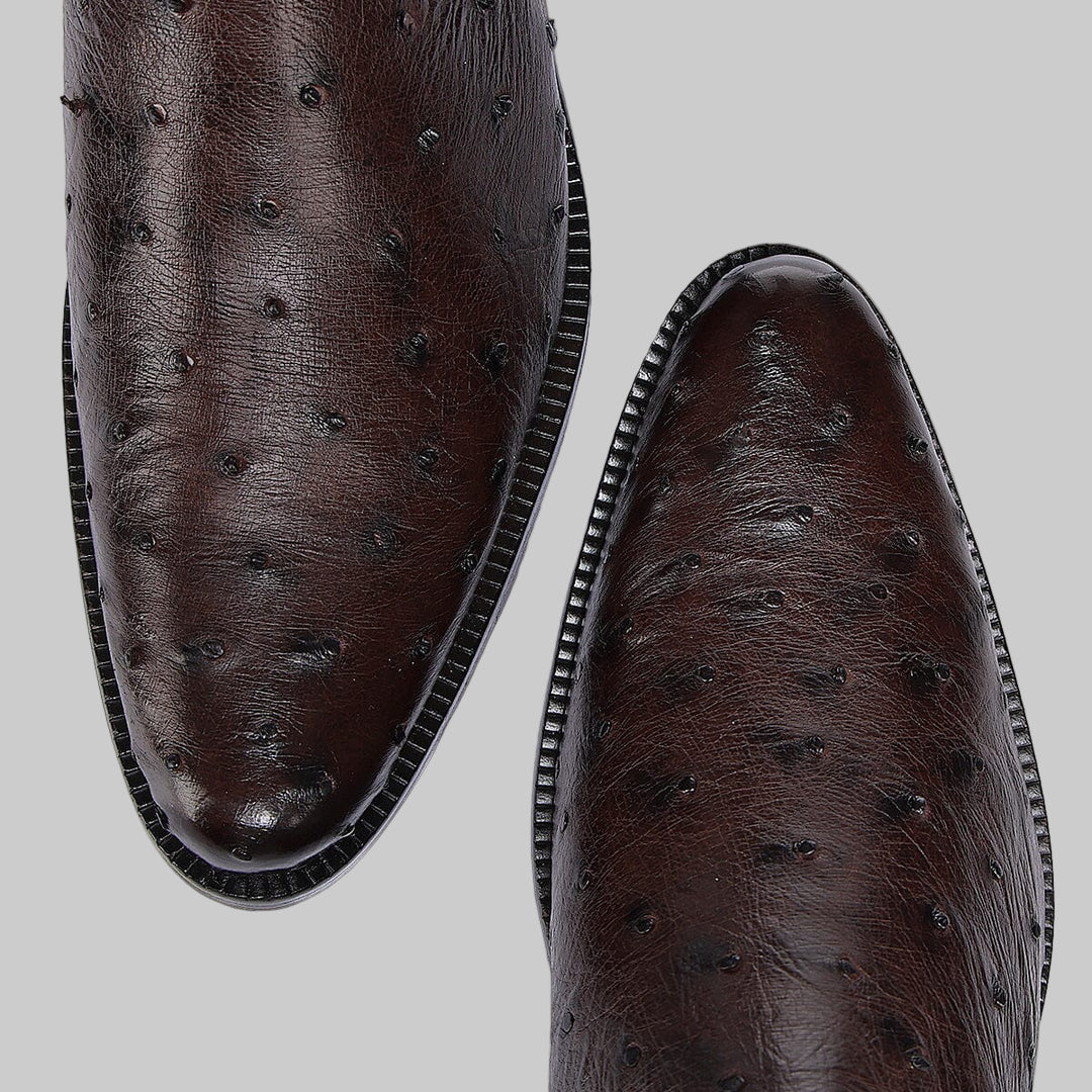 Bota Cuadra Avestruz/Ternera Café 834AVTS