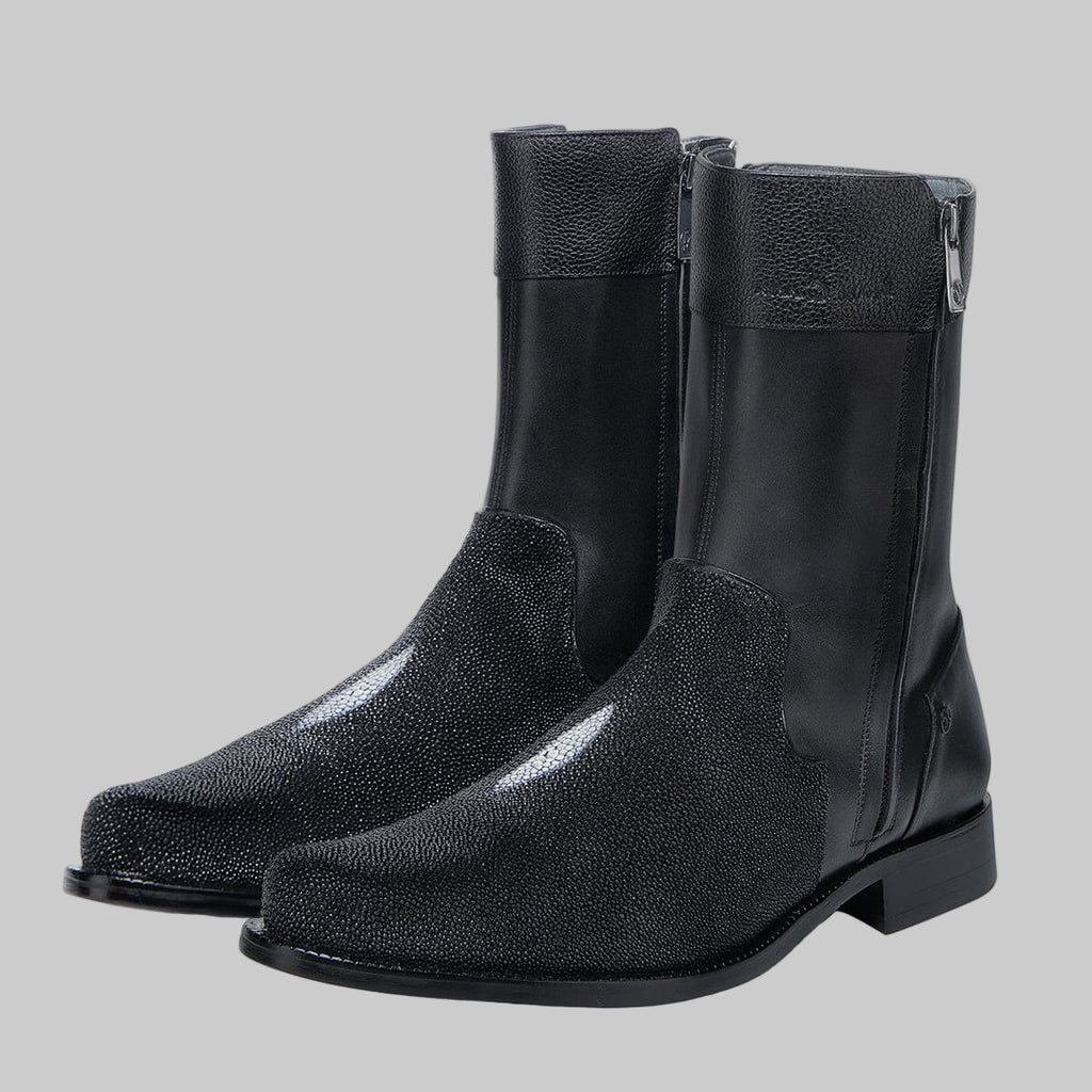 Bota caballero mantarraya negro #836mtts