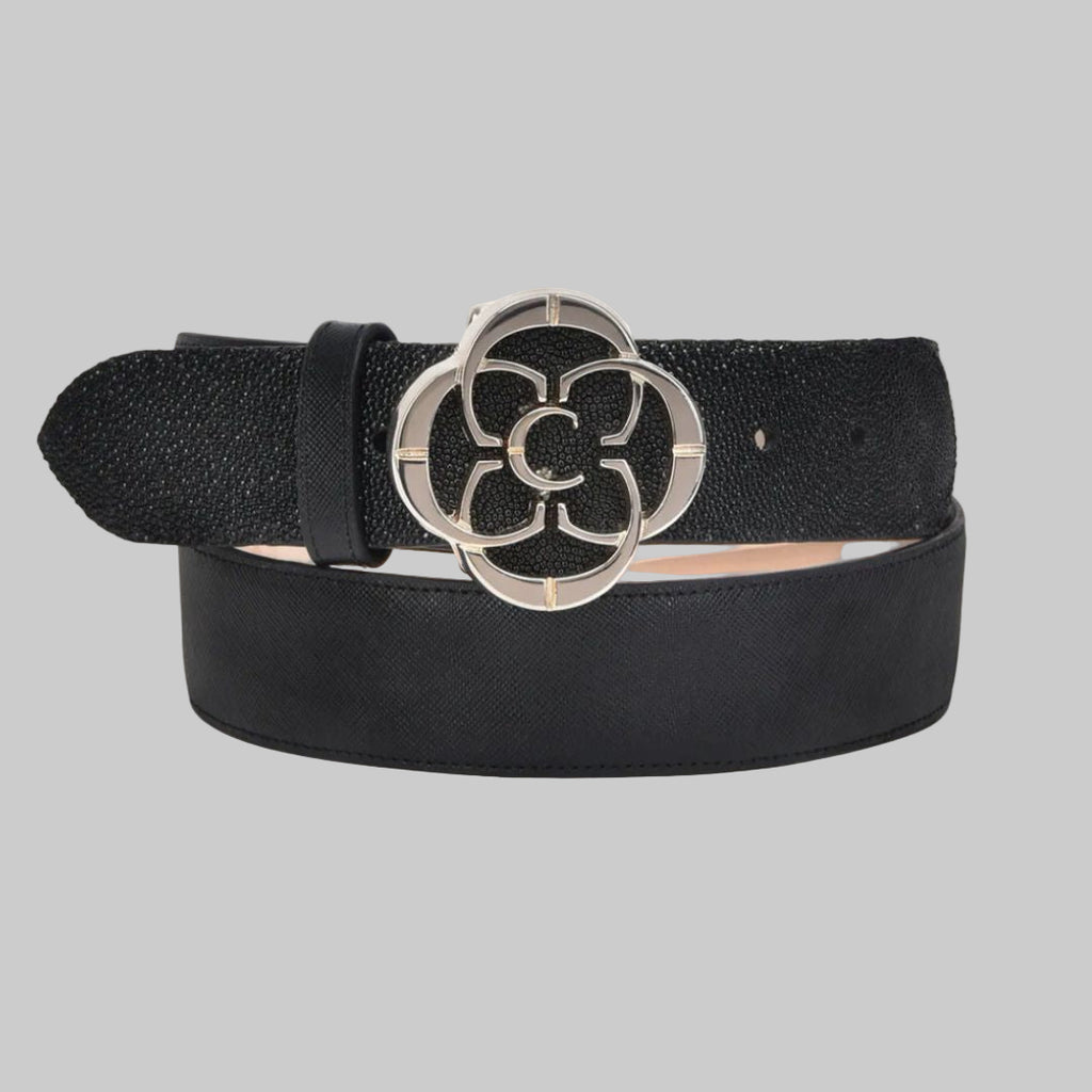 Cinto Cuadra Mantarraya Negro CDA28MA