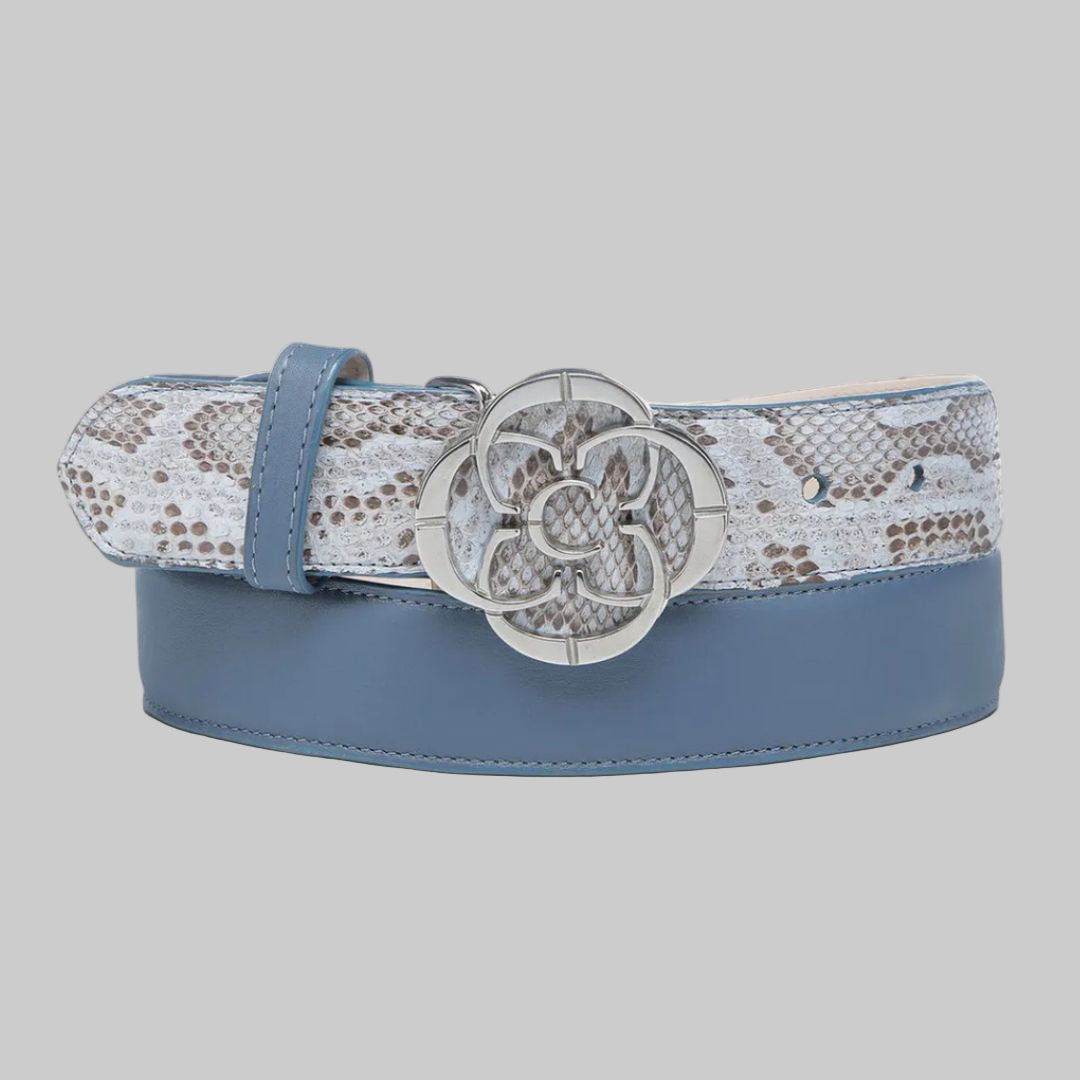 Cinto Cuadra Pitón Belly Baby Blue CDA32PM