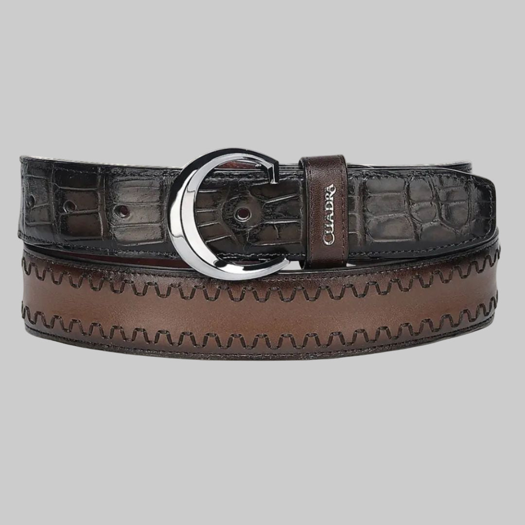 Cinto Cuadra Alligator Cafe CS571AL