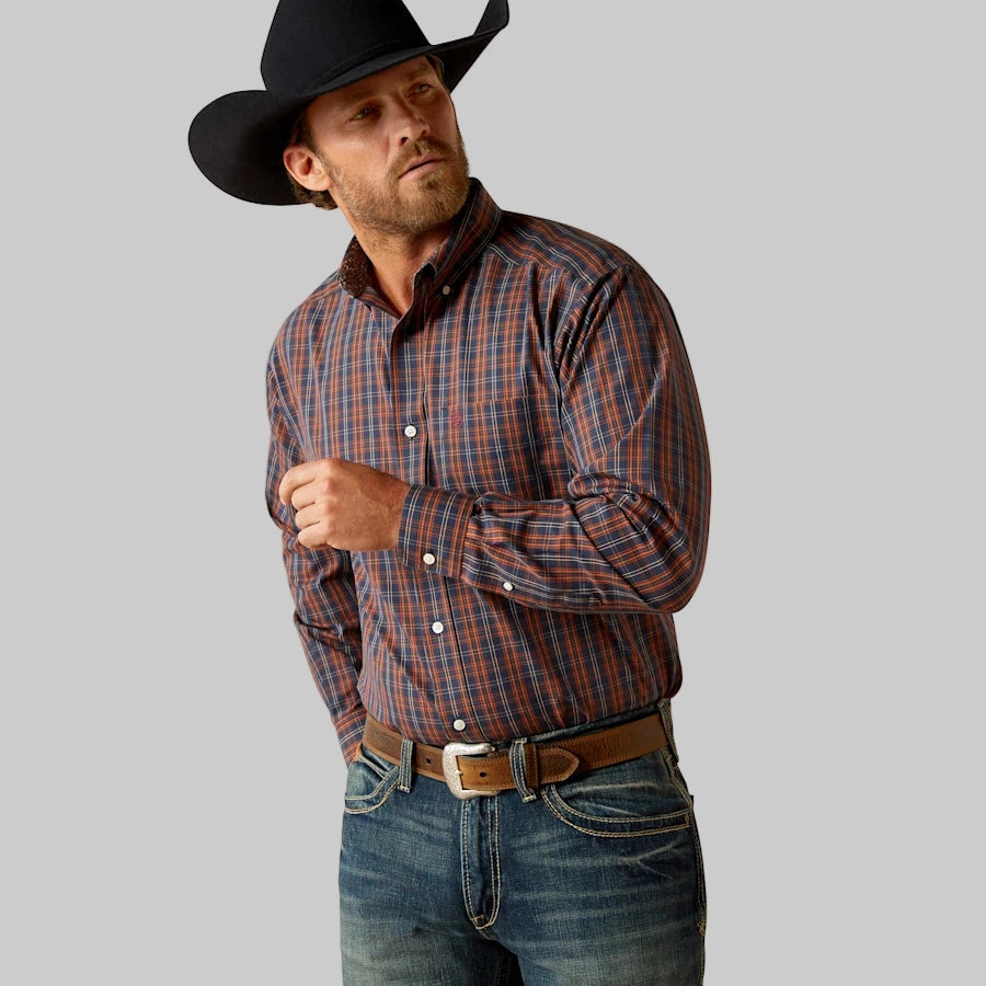 Camisa Ariat Wrinkle Free Iker Classic Fit