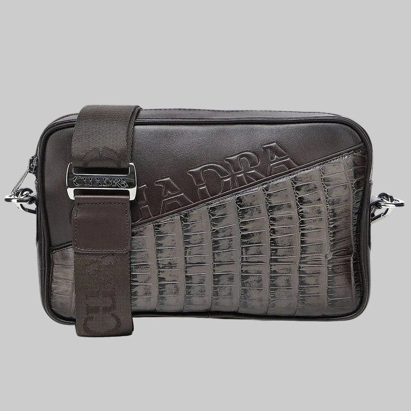 Bandolera Cuadra Alligator