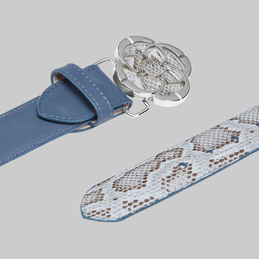 Cinto Cuadra Pitón Belly Baby Blue CDA32PM