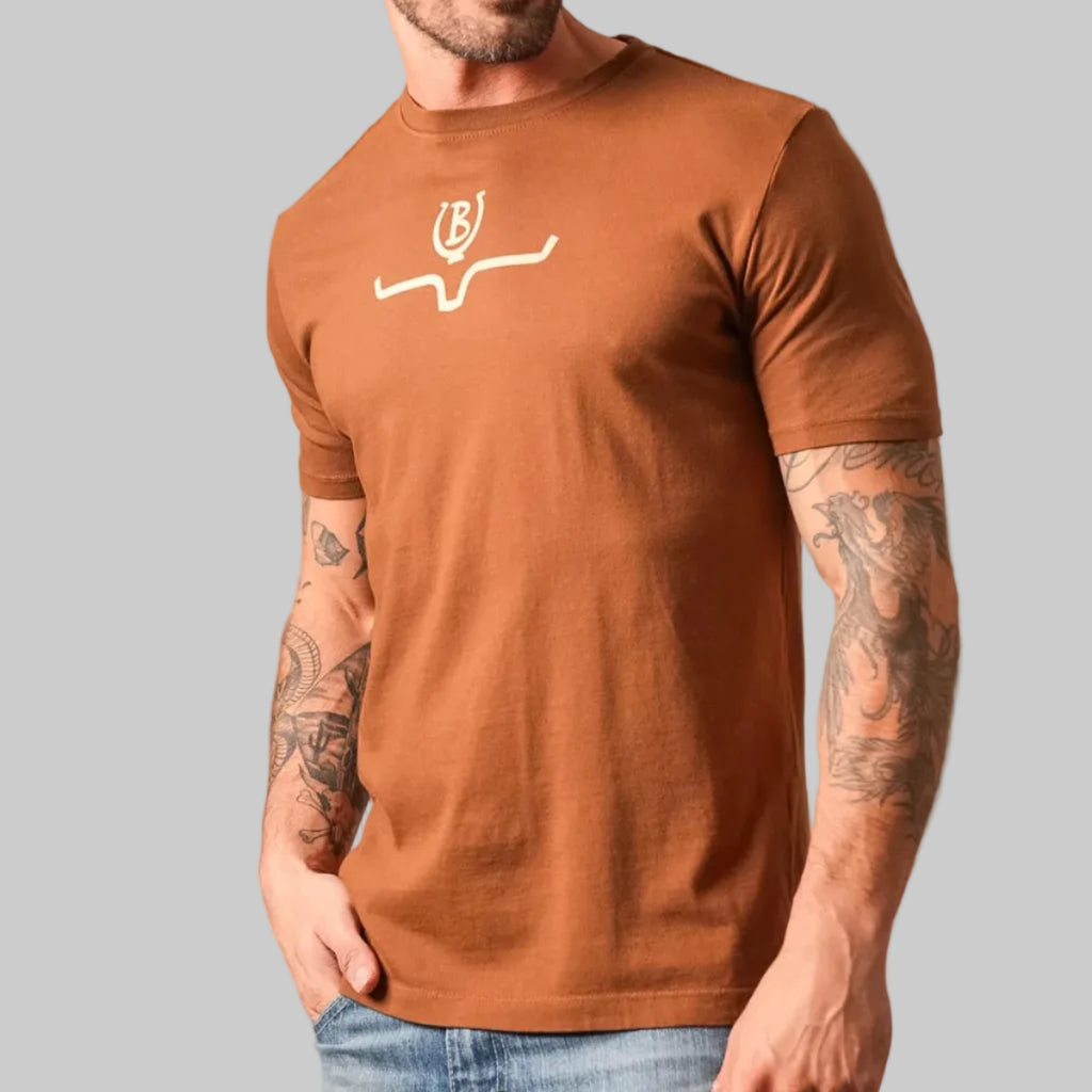 Playera Kimes Ranch Lucky B Saddle Dark-Brown