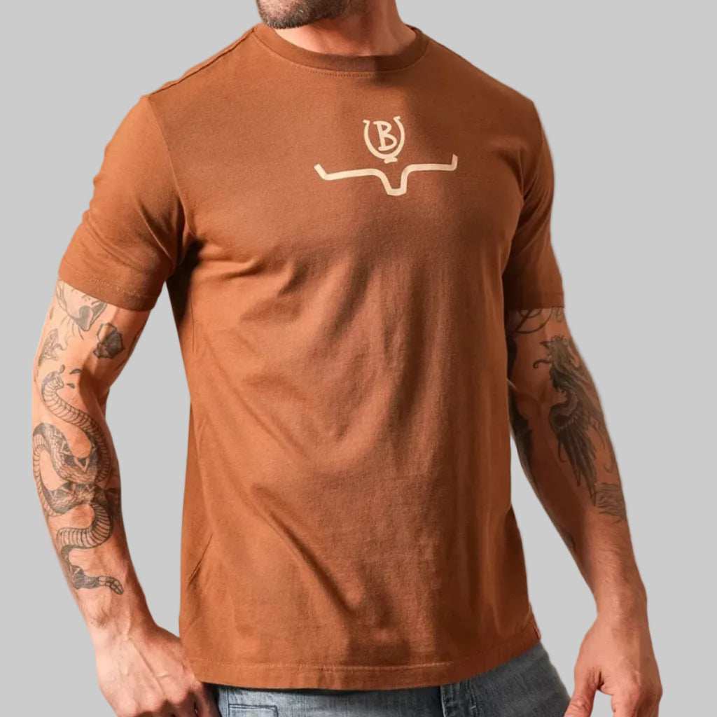 Playera Kimes Ranch Lucky B Saddle Dark-Brown