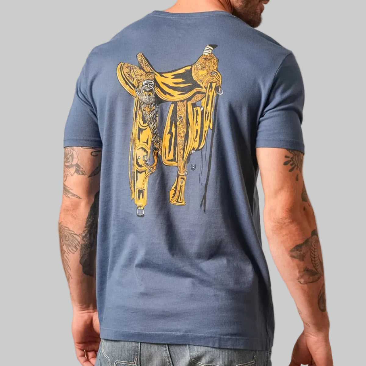 Playera Kimes Ranch Lucky B Saddle Dark-Blue