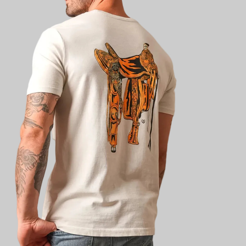 Playera Kimes Ranch Lucky B Saddle Natural