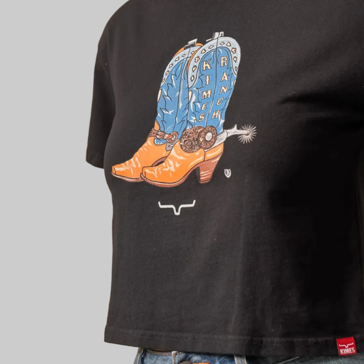 Playera Kimes Ranch Lucky B Boots for Walking Black