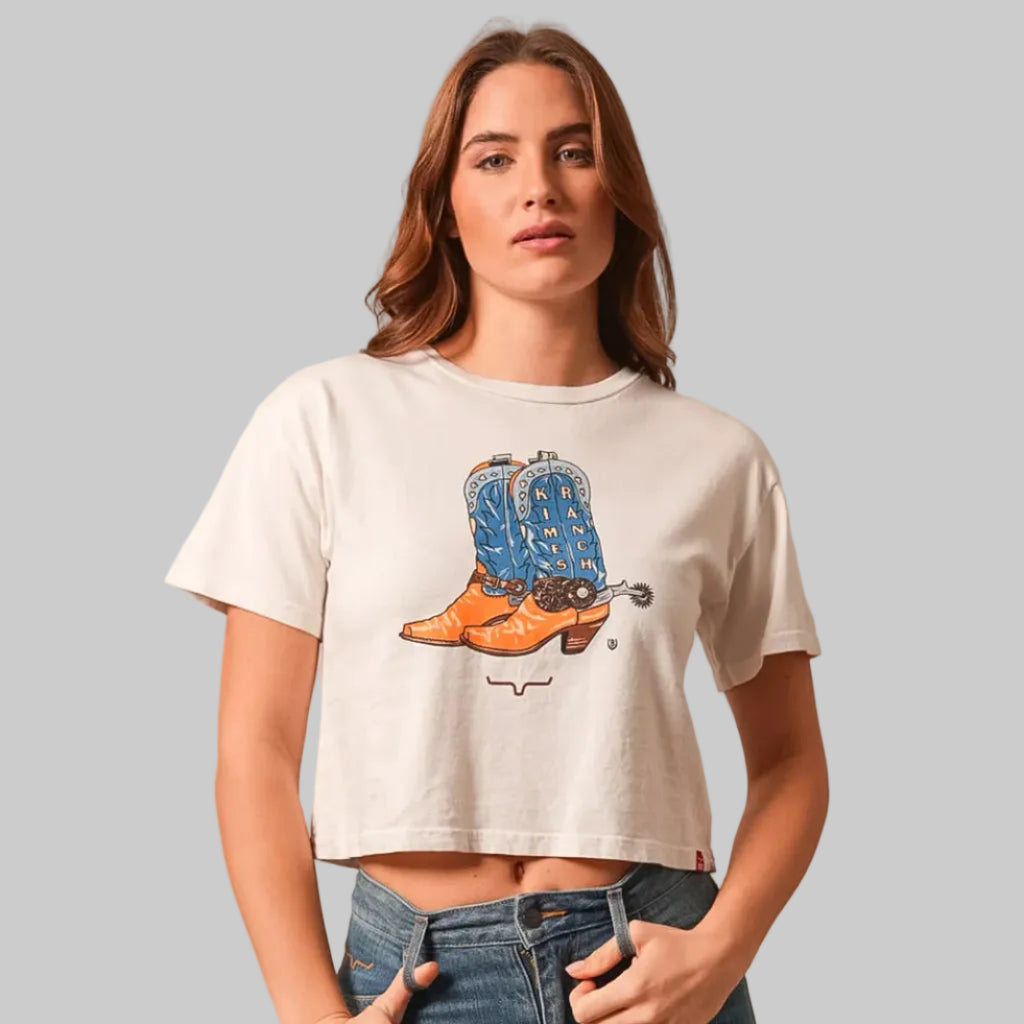 Playera Kimes Ranch Lucky B Boots for Walking Bone
