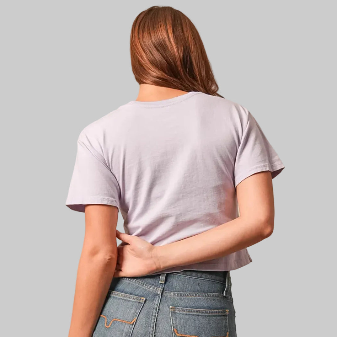 Playera Kimes Ranch Lasso Script Lavander