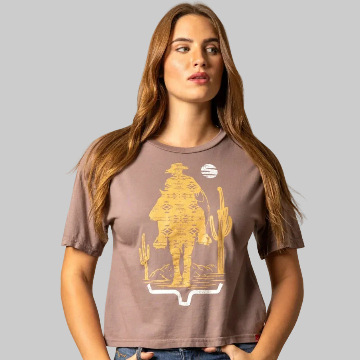 Playera Kimes Ranch The Road Mocha