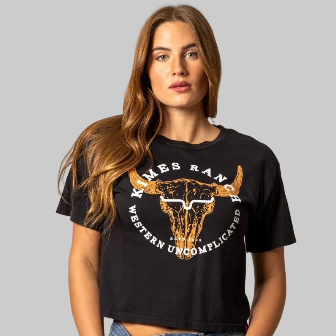 Playera Kimes Ranch Bison Skull