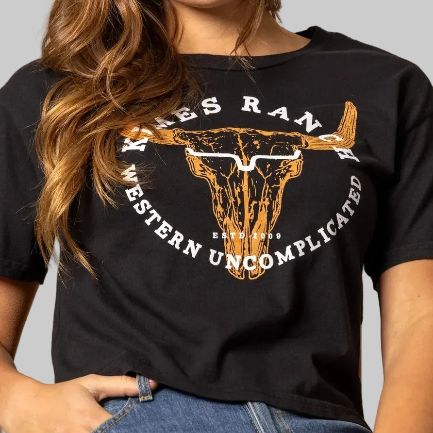 Playera Kimes Ranch Bison Skull