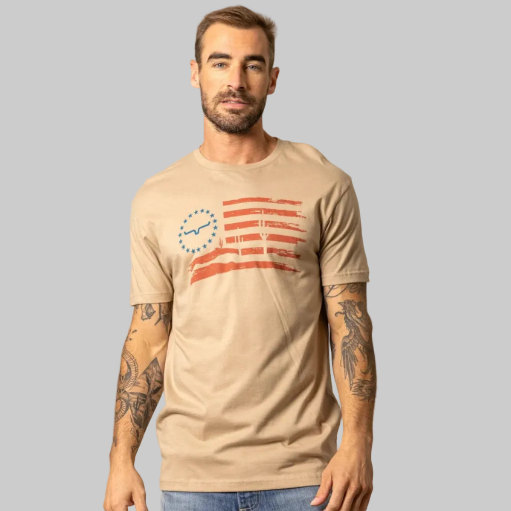 Playera Kimes Ranch Faded Glory Tan