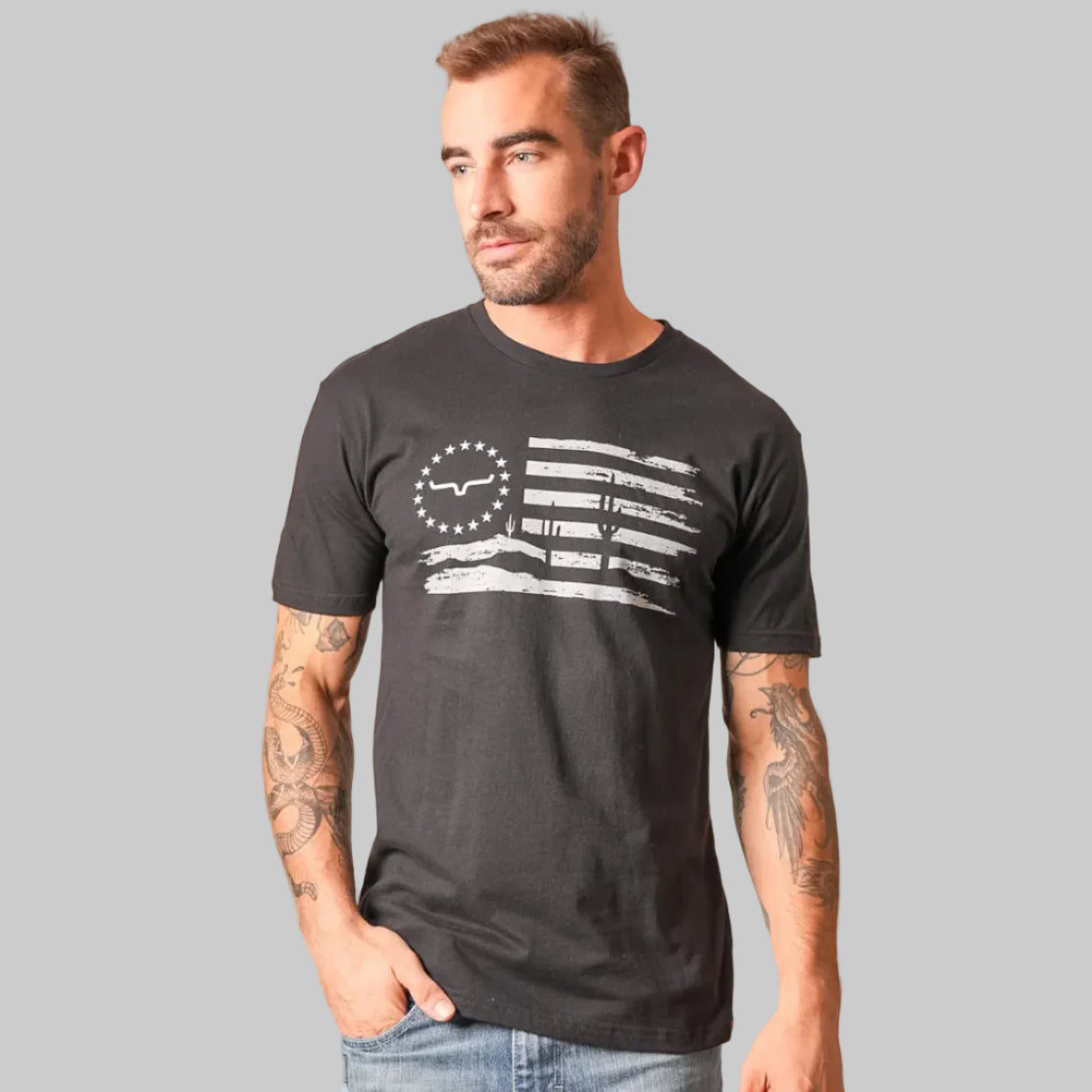 Playera Kimes Ranch Faded Glory Black