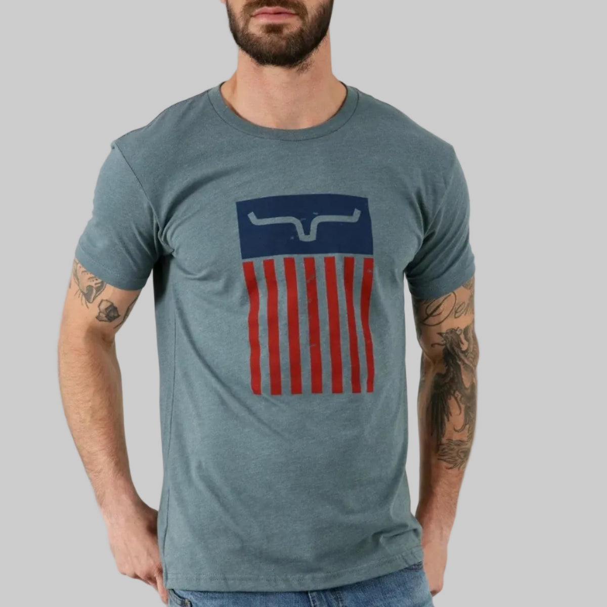 Playera Kimes Ranch Cody Tee Indigo