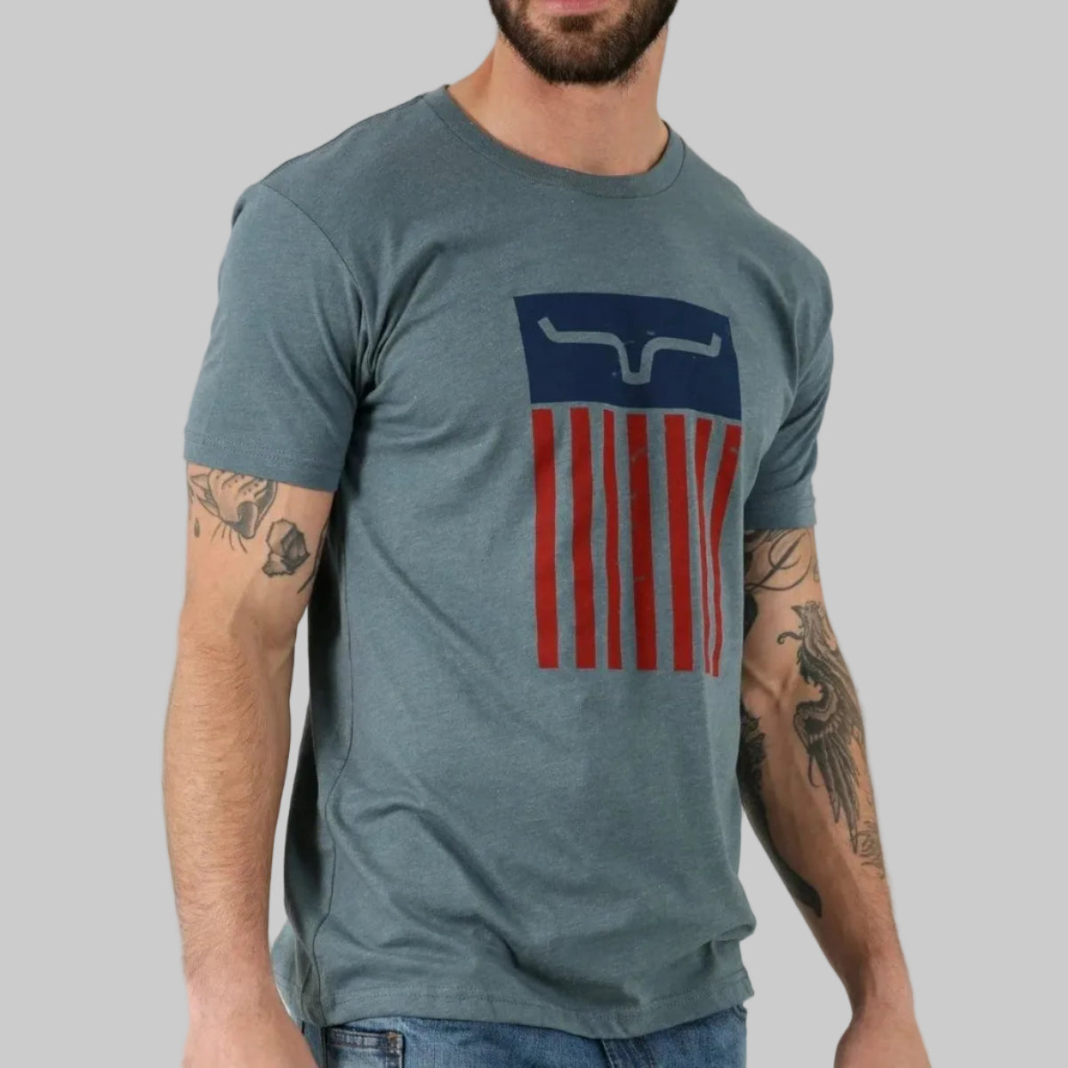Playera Kimes Ranch Cody Tee Indigo