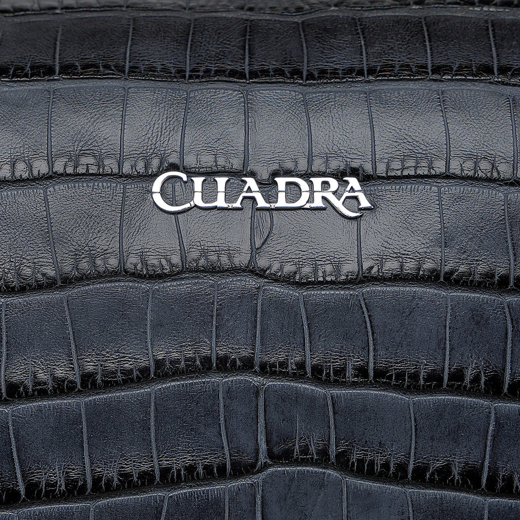Maletero Cuadra Alligator Fine Azul