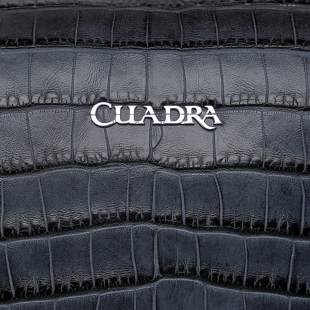 Maletero Cuadra Alligator Fine Azul