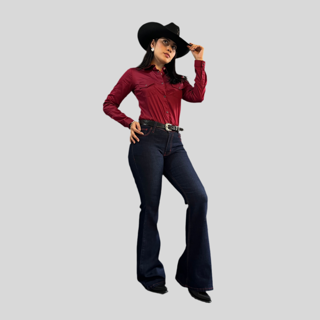 Pantalón Cactus Brand Laredo Cherry