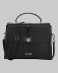 Bolsa Cuadra Alligator Negro