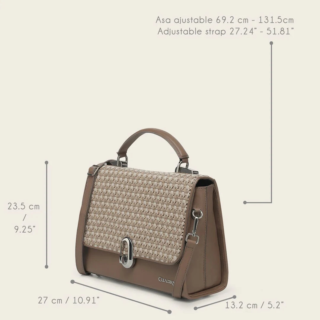 Bolsa Cuadra Dama Res Aqua Natural Sombrea